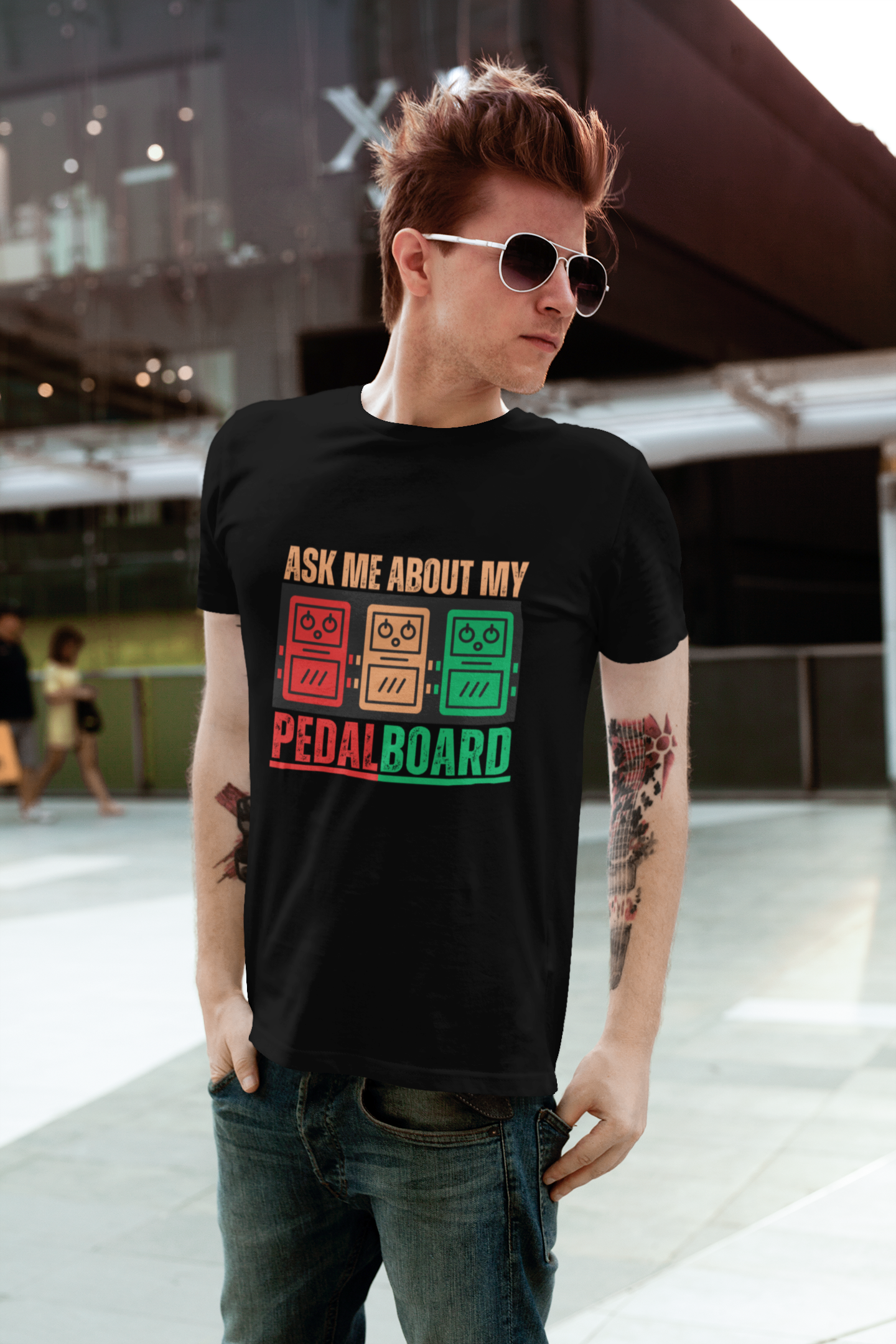 Guitarist T-Shirt - Ask Me About My Pedal Board Design