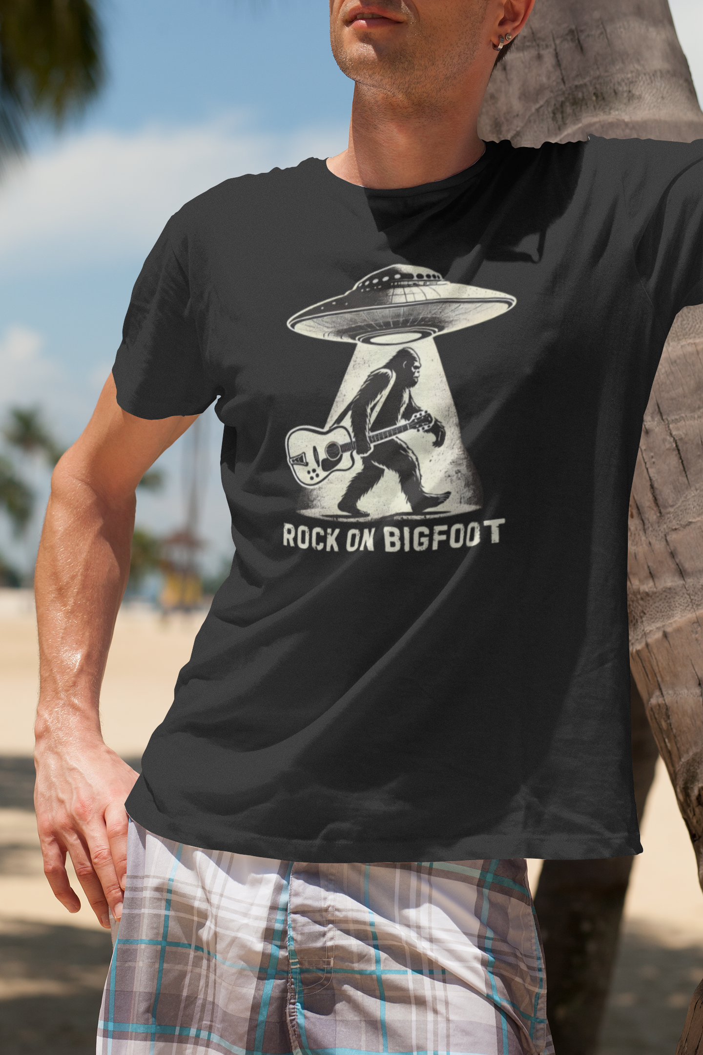 Bigfoot Rock On T-Shirt