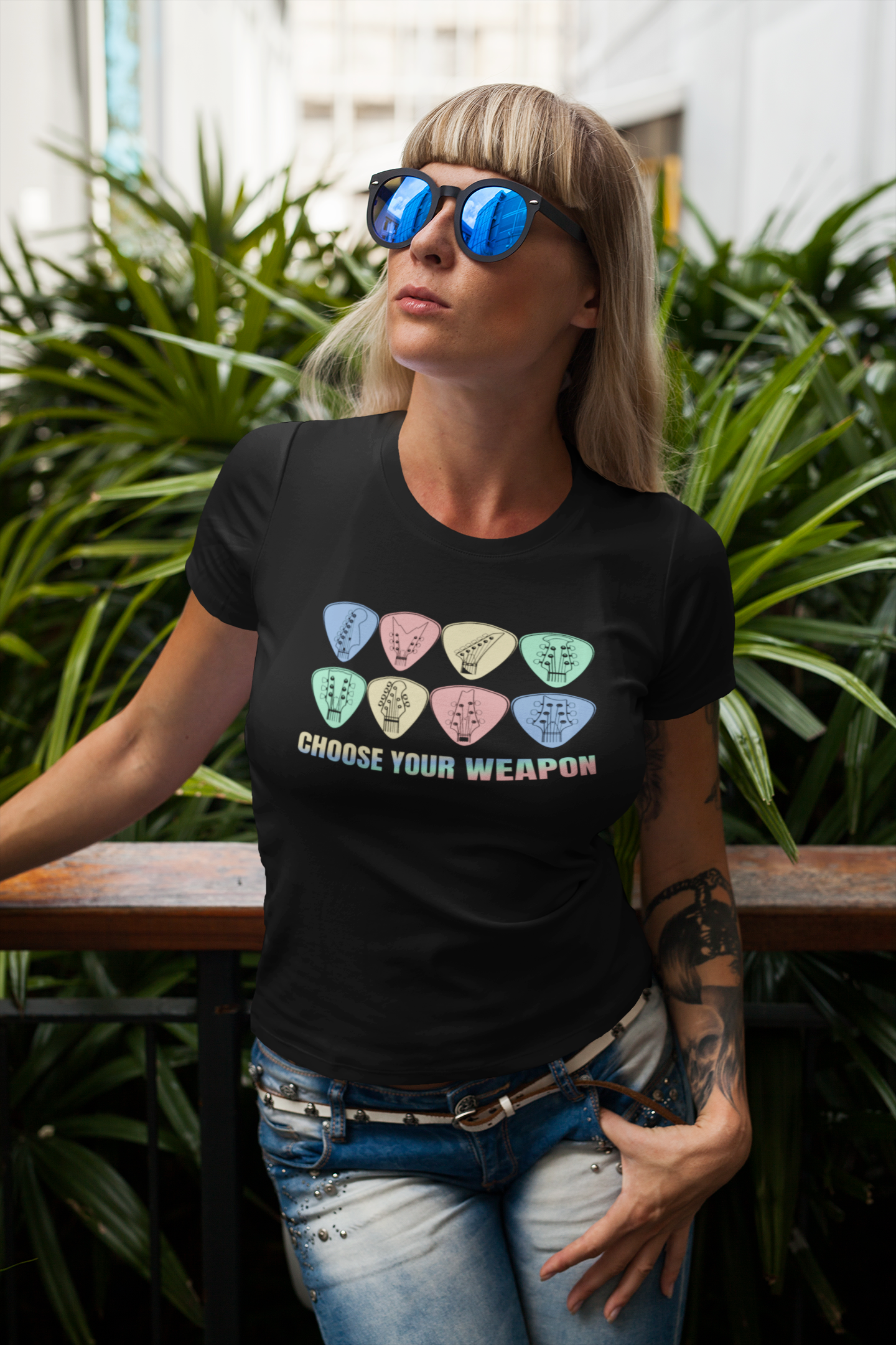 Guitar Plectrum T-Shirt - Choose Your Weapon