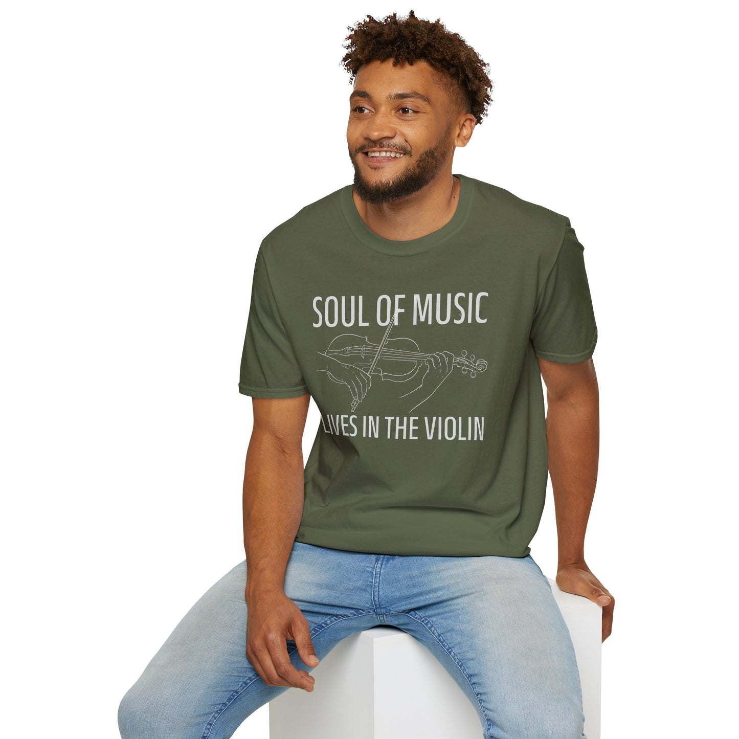 Violin T-Shirt - Soul of Music, Lives in the Violin