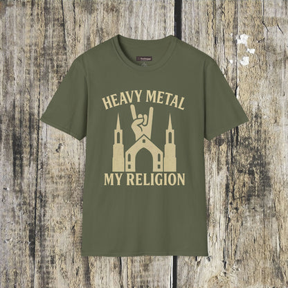 Heavy Metal Church T-Shirt — Fist Emblem Tee for Metal Fans