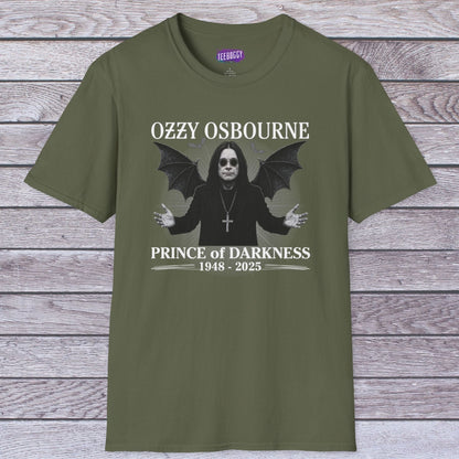 Metal Fan Softstyle T-Shirt with Image and Slogan of Prince of Darkness Slogan