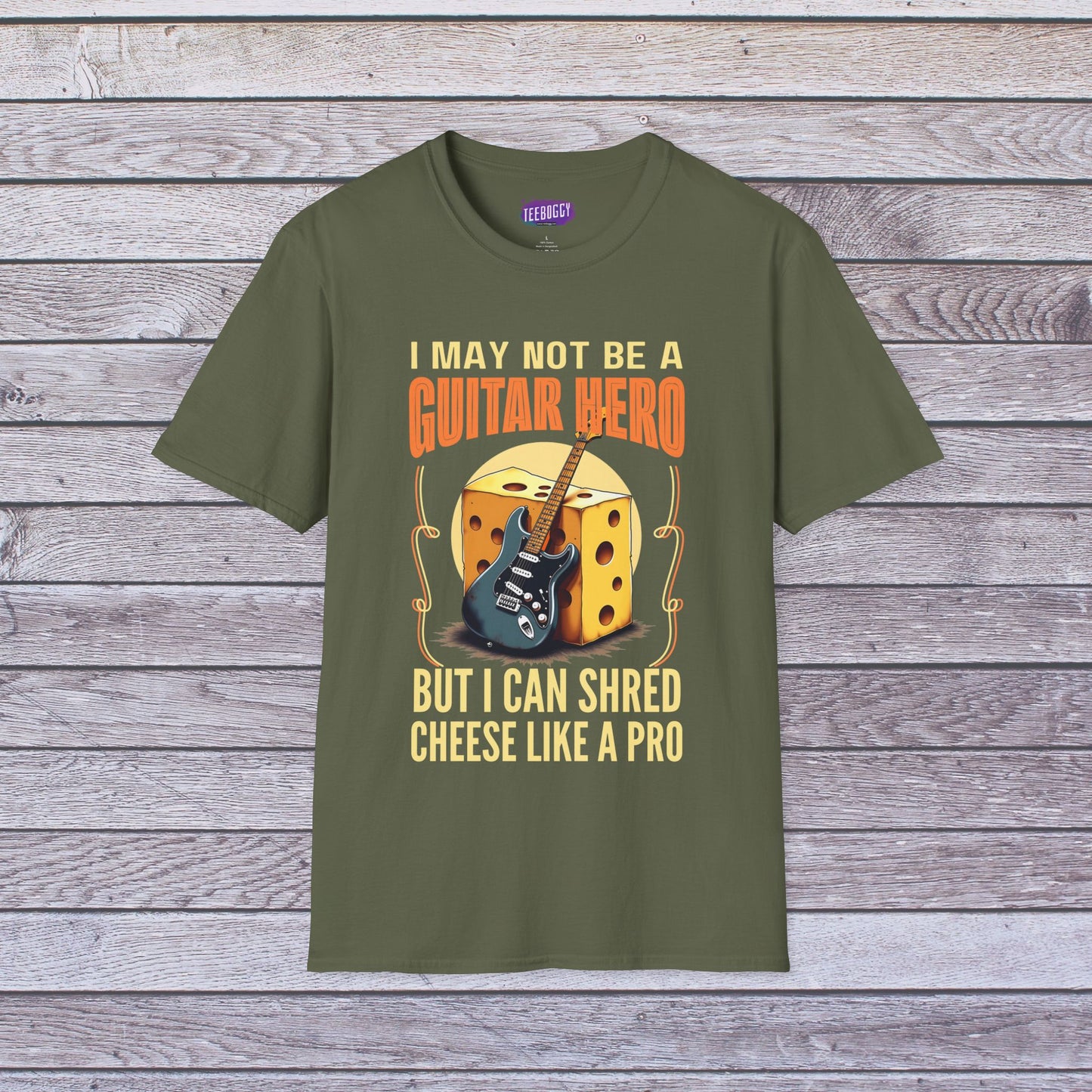 Funny Guitar Cheese T-Shirt