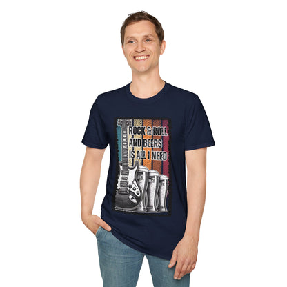 Rock Guitar & Beers Unisex T-Shirt