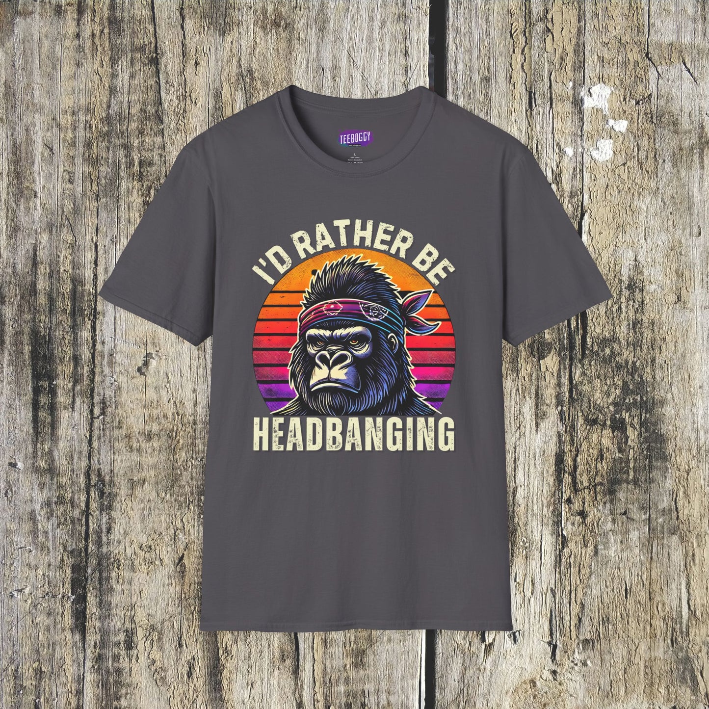 Graphic T-Shirt for Music Lovers - I'd Rather Be Headbanging