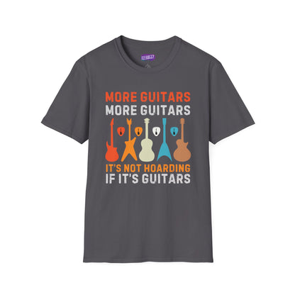 Guitar Quote T-Shirt, More Guitars More Guitars