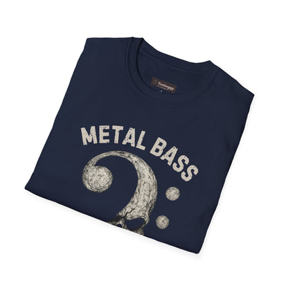 Metal Bass Skull T-Shirt — "Metal Bass, Hell Yeah!"