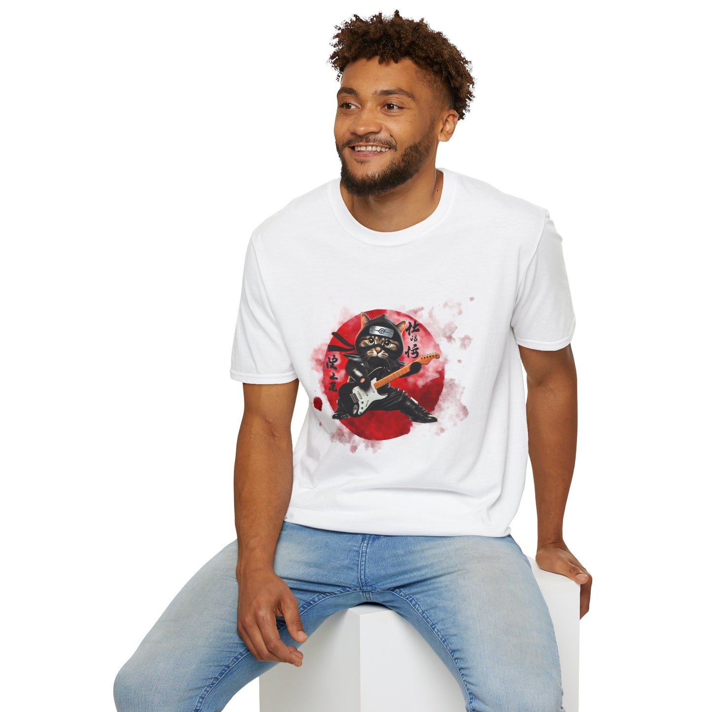 Ninja Cat Guitarist Tee