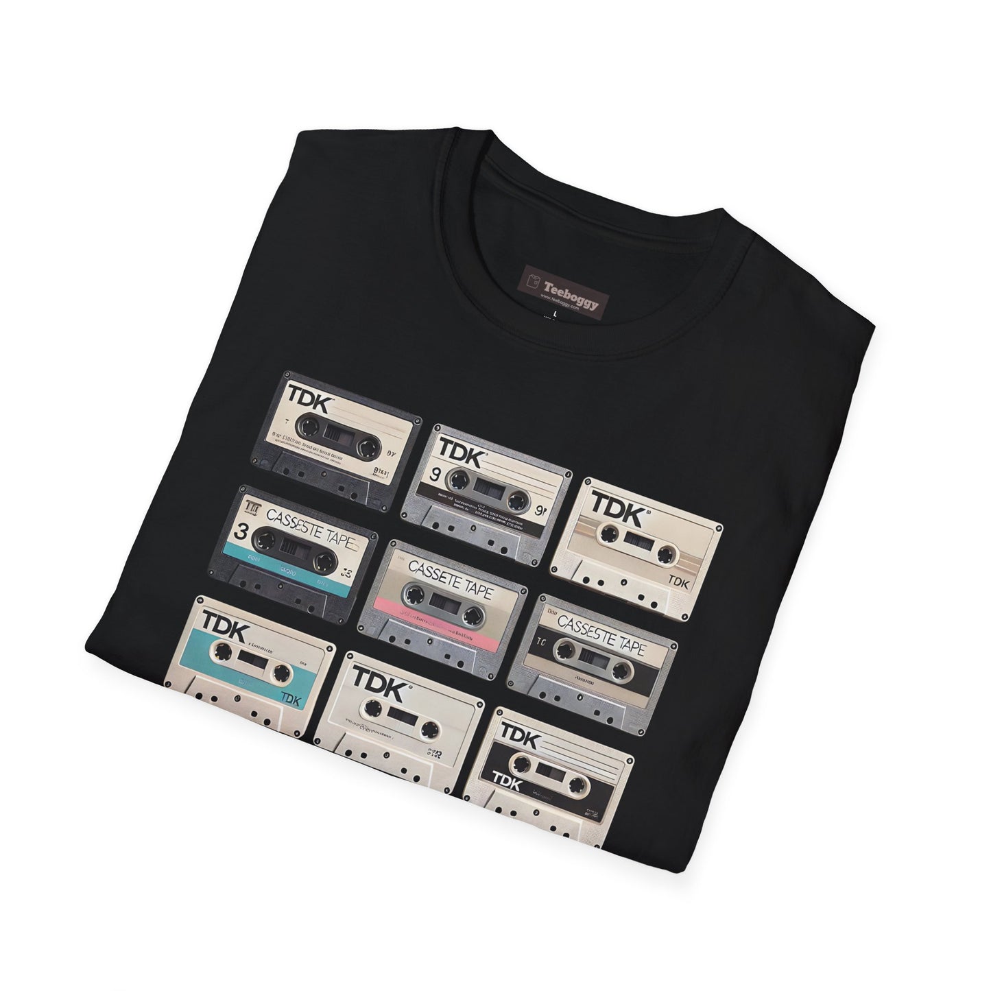 Cassette Tape Nostalgia T-Shirt — Vintage Audio Mix Design
