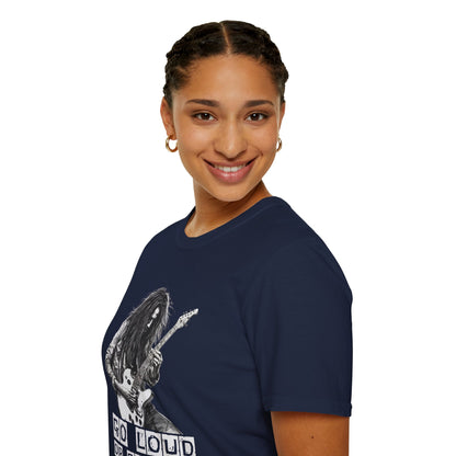 Rock Guitar T-Shirt — "Go Louid or Go Home" Graphic Tee