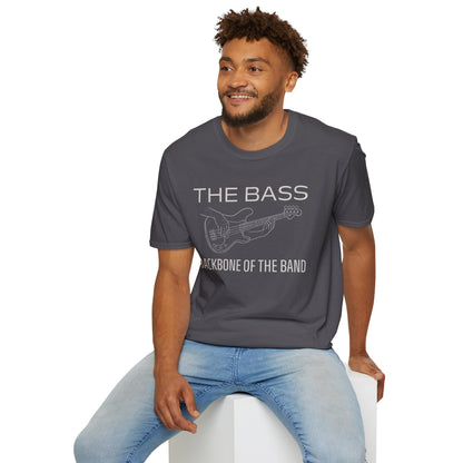 Bass Guitar T-Shirt - The Bass, Backbone of the Band Design
