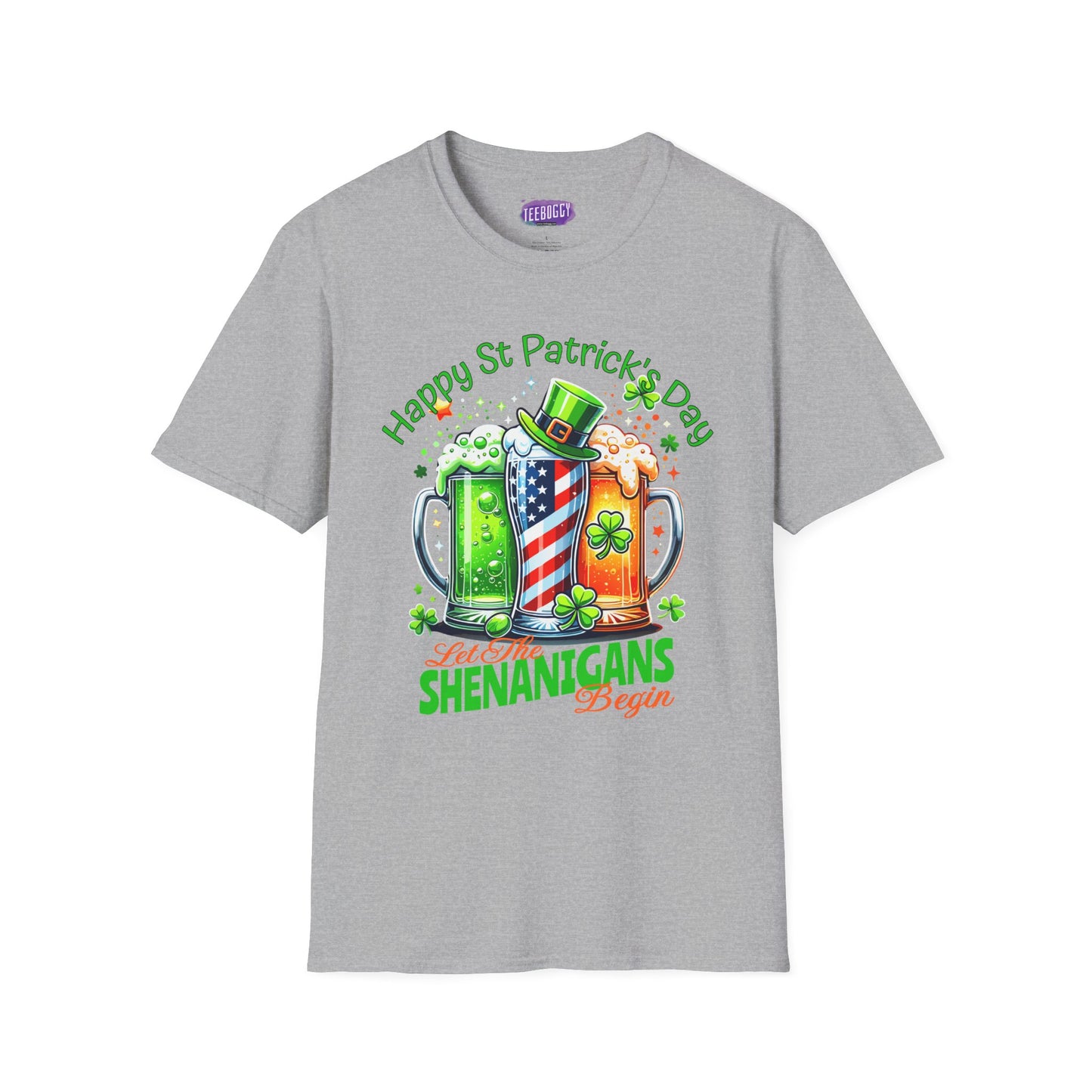 St Patrick's Day T-Shirt - Patriotic Irish American Shenanigans