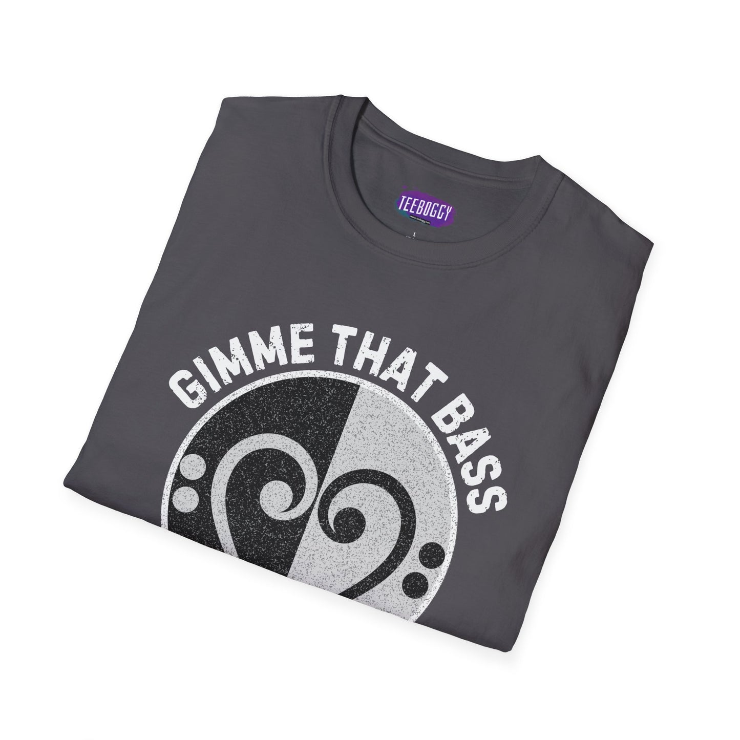 Bass Clef Heart Unisex T-Shirt - Feel the Bass, Love the Groove