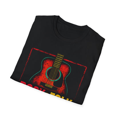 Rock & Folk How I Roll T-Shirt — Acoustic Guitar Music Tee