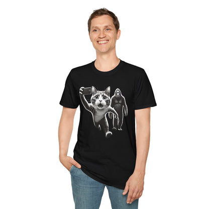 Cat Sasquatch Selfie T-Shirt