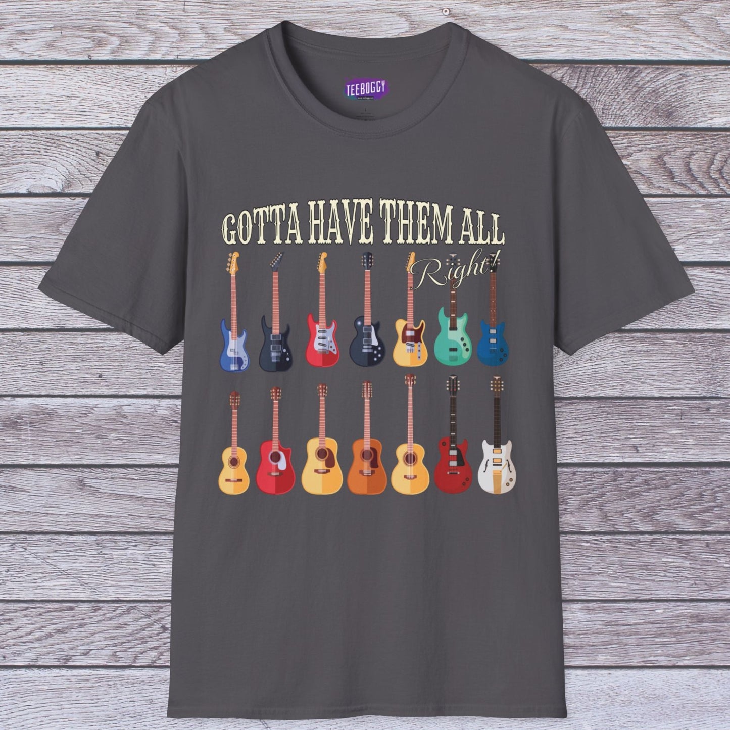 Guitar Shapes Unisex T-Shirt - Gotta Have Them All