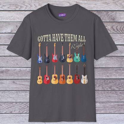 Guitar Shapes Unisex T-Shirt - Gotta Have Them All