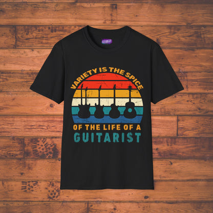 Guitarist Graphic Tee - Variety is the Spice of Life Unisex Softstyle T-Shirt
