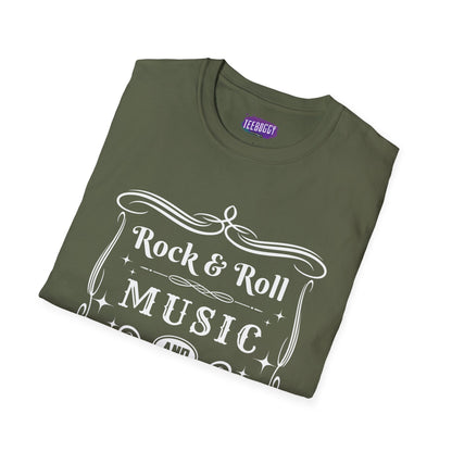 Rock & Roll Music & Beer, Softstyle T-Shirt