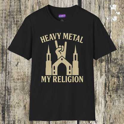 Heavy Metal Church Unisex T-Shirt - Heavy Metal, My Religion