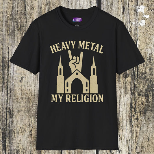 Heavy Metal Church Unisex T-Shirt - Heavy Metal, My Religion