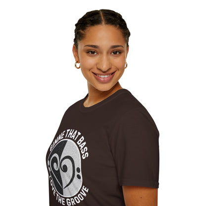 Bass Clef Heart Unisex T-Shirt - Feel the Bass, Love the Groove