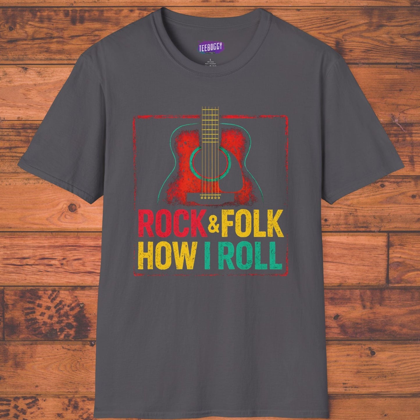 Acoustic Guitar T-Shirt - Rock & Folk Music Lovers