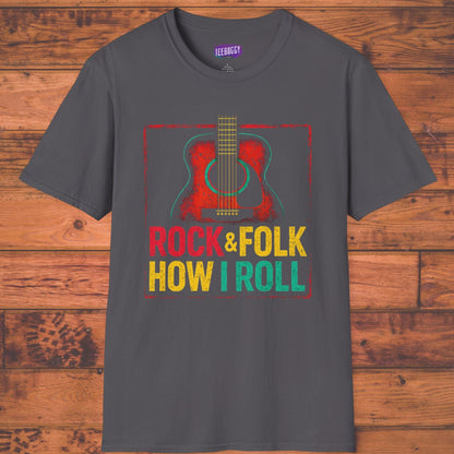 Acoustic Guitar T-Shirt - Rock & Folk Music Lovers