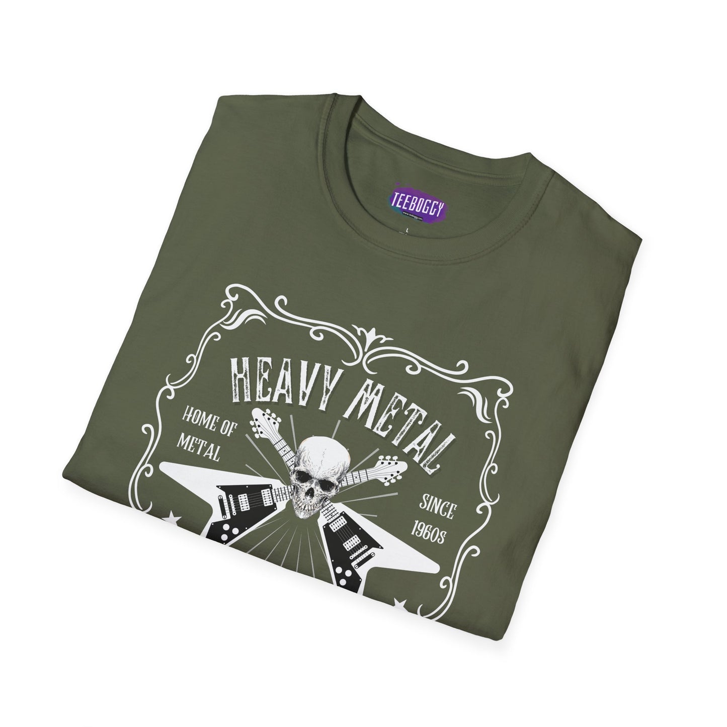 Rock Flying V Guitars Skull T-Shirt