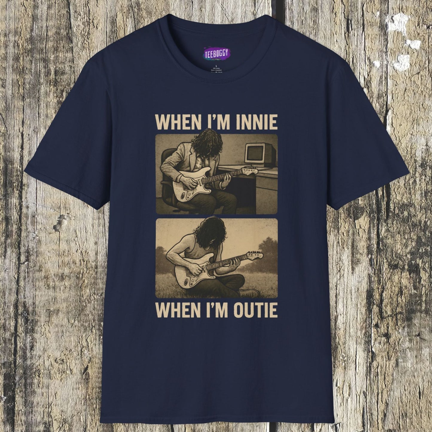 Severance Guitarist, Innie & Outie T-Shirt