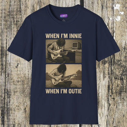 Severance Guitarist, Innie & Outie T-Shirt