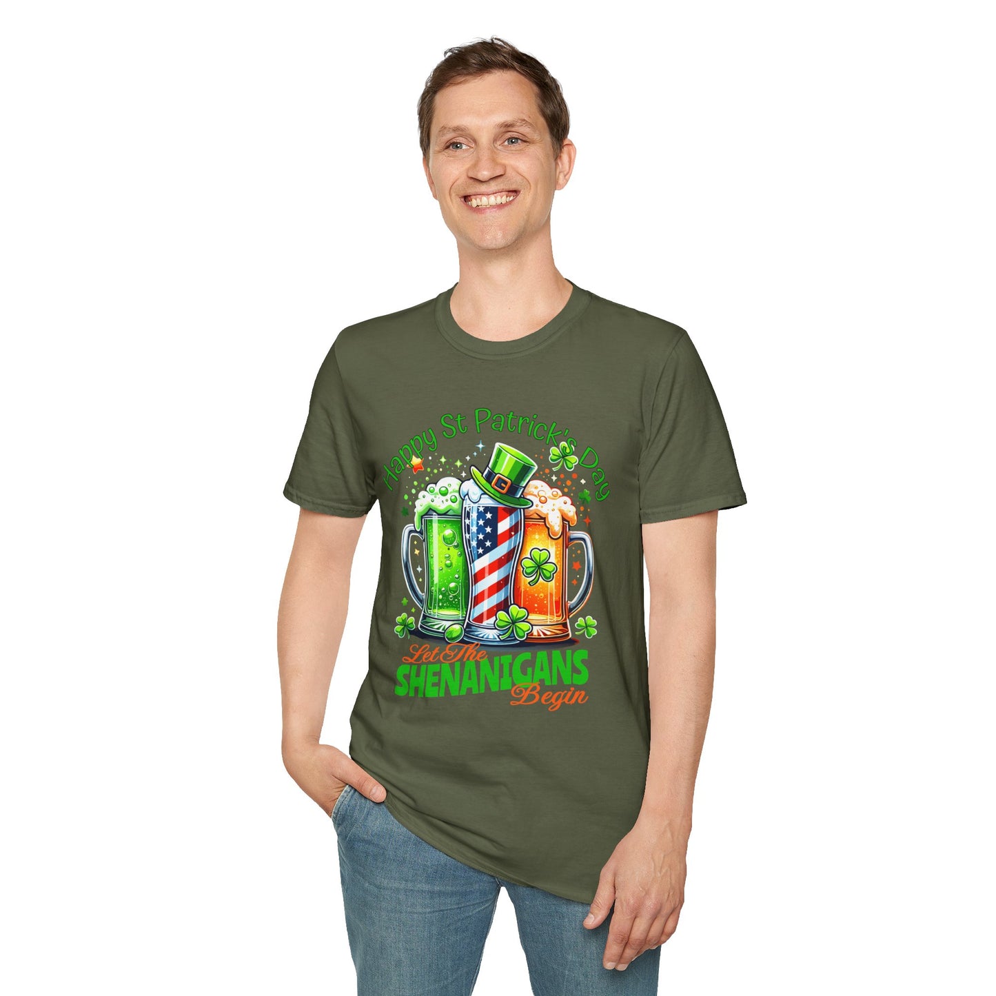 St Patrick's Day T-Shirt - Patriotic Irish American Shenanigans