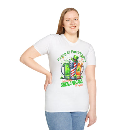 St Patrick's Day T-Shirt - Patriotic Irish American Shenanigans