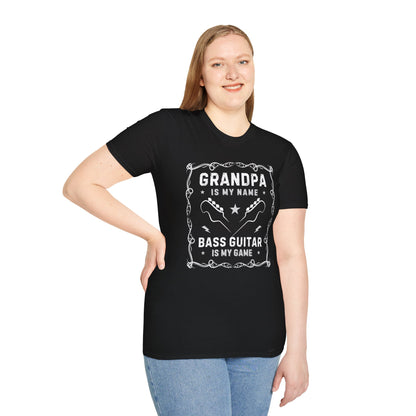 Bass Guitar Grandpa Unisex T-Shirt