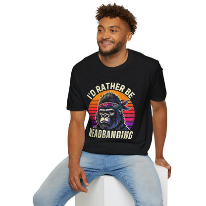 Graphic T-Shirt for Music Lovers - I'd Rather Be Headbanging
