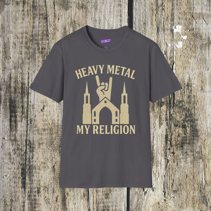 Heavy Metal Church Unisex T-Shirt - Heavy Metal, My Religion
