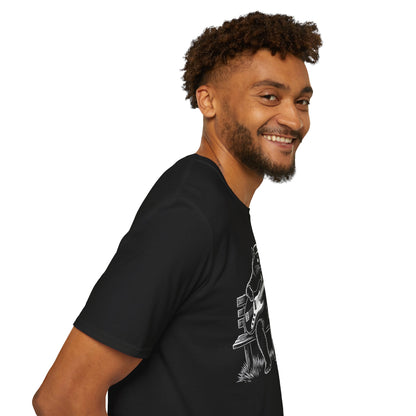 Bass Cat T‑Shirt — Cat Playing Bass Guitar for Music Lovers
