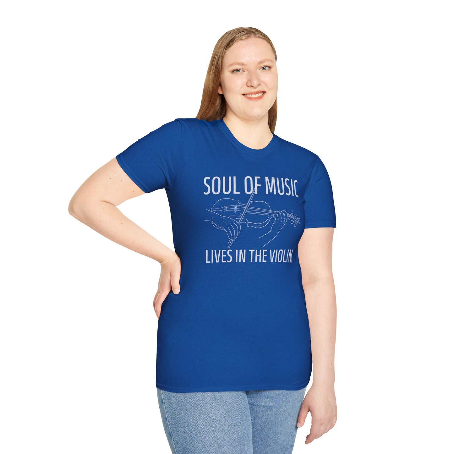 Violin T-Shirt - Soul of Music, Lives in the Violin