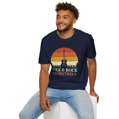 Guitar Sun Unisex T-Shirt Folk & Rock Journeyman Music Lover Tee