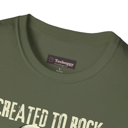 Crafted To Rock, With Bolt-on Neck, Frankenstein With Guitar, T-Shirt.