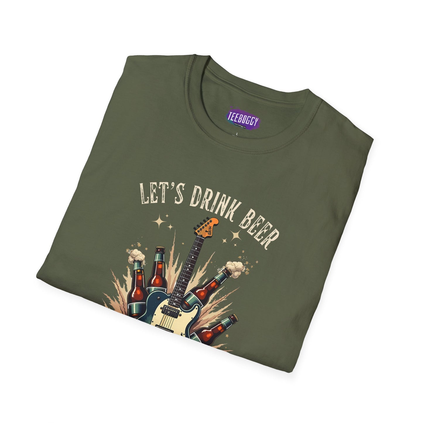 Graphic T-Shirt Let's Drink Some Beer and Play Some Rock & Roll