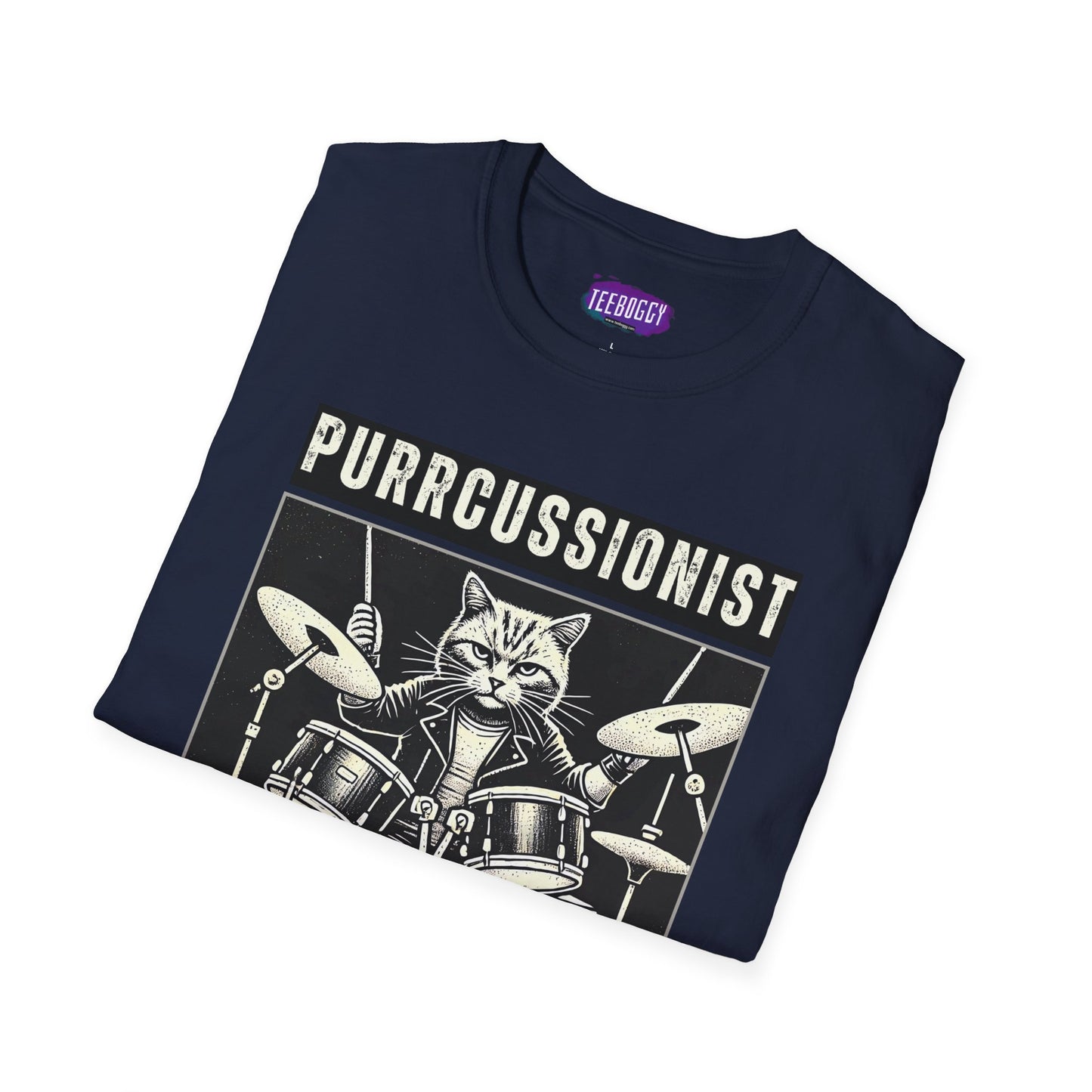 Cat Rocker T-Shirt - Purrcussionist