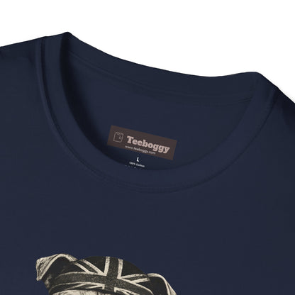 Bulldog Rock Rebel T-Shirt — Guitar-Slinging Middle Finger Design