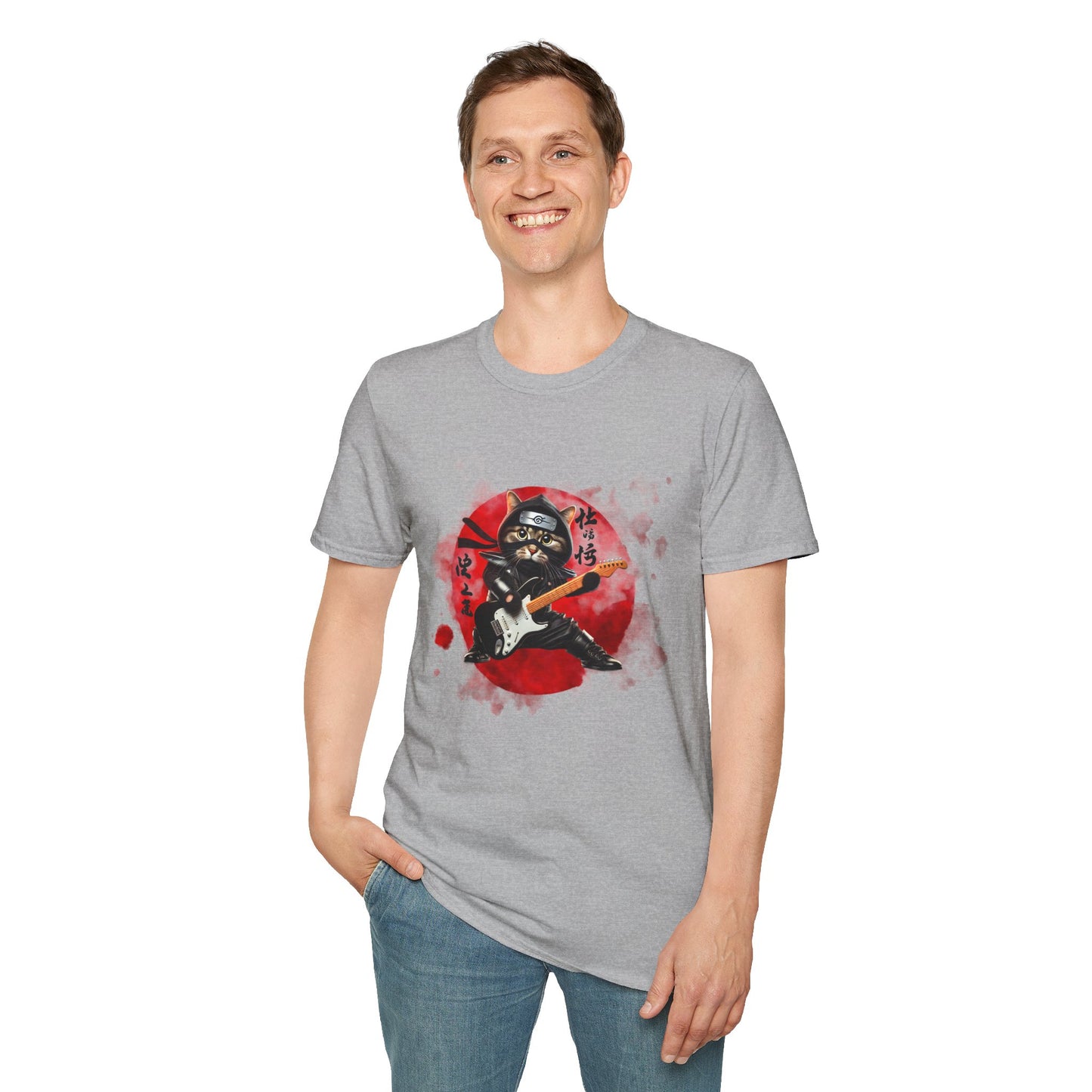 Ninja Cat Guitarist Tee