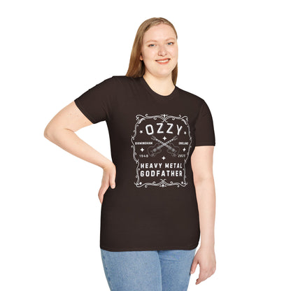Memorial Whisky-Label T-Shirt — Tribute to the Heavy Metal Godfather (Birth Town • Years)