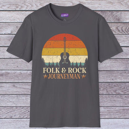 Guitar Sun Unisex T-Shirt Folk & Rock Journeyman Music Lover Tee