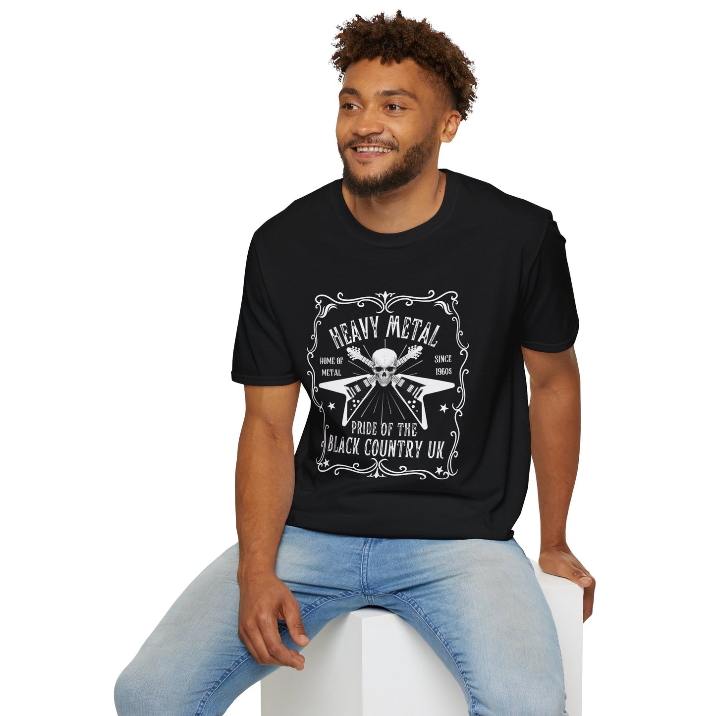 Black Country, Whisky Label Style Heavy Metal T-Shirt