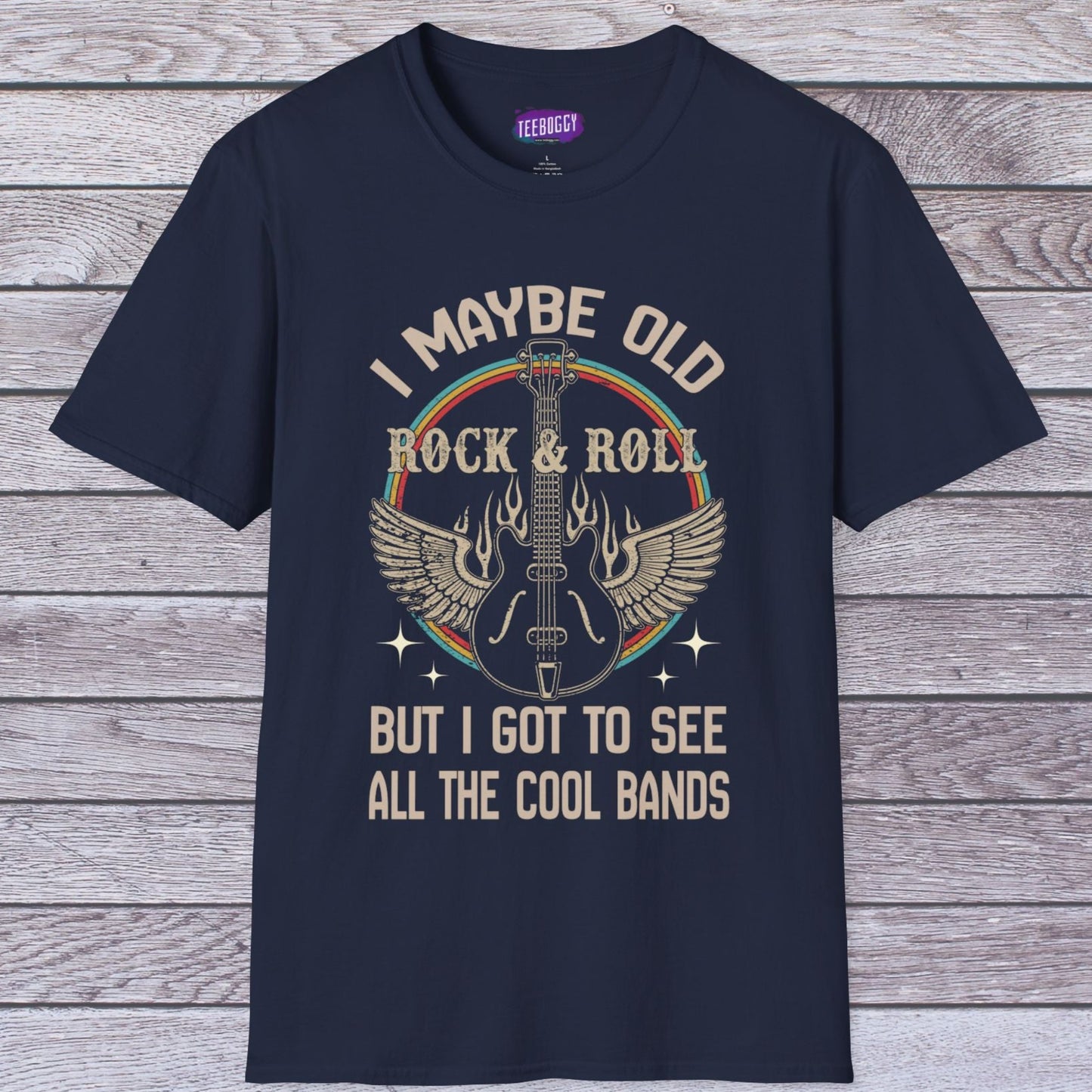 Rock Guitar Wings Unisex T-Shirt for Veteran Rockers