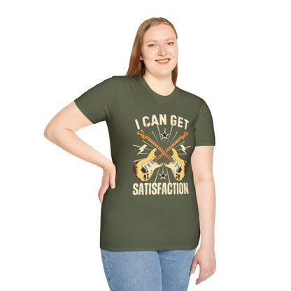 I Can Get Satisfaction T-Shirt — Stratocaster Guitar Rock Tee