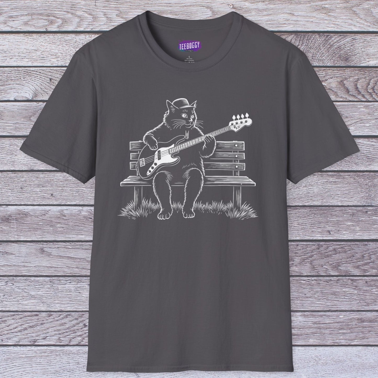 Cat Bass Guitar T-Shirt